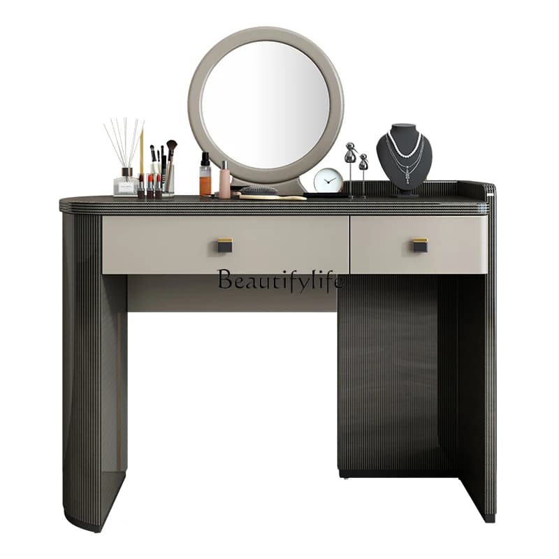 Italian light luxury dresser modern simple master bedroom princess dressing table storage cabinet integrated high-end furniture