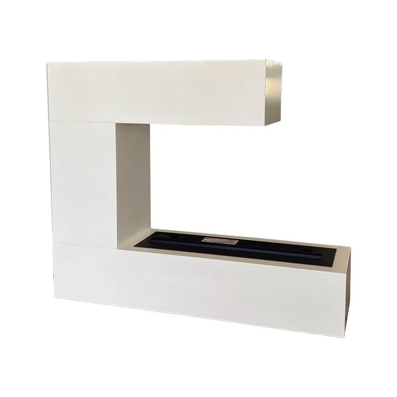 fireplace decorative cabinet, post-modern simple atomization humidification aromatherapy device, solid wood texture storage