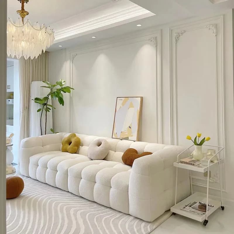 Sectional Family Living Room Sofa Classic Background Single Armchair Sofas Design Office Apartment Divano Letto Home Accessories