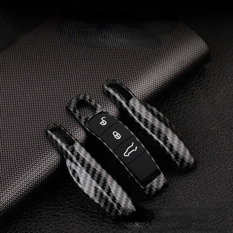 For Porsche Panamera Spyder Carrera Macan Boxster Cayman Cayenne 911 970 981 991 Car Smart Remote Key Case Fob Covers Set Shell