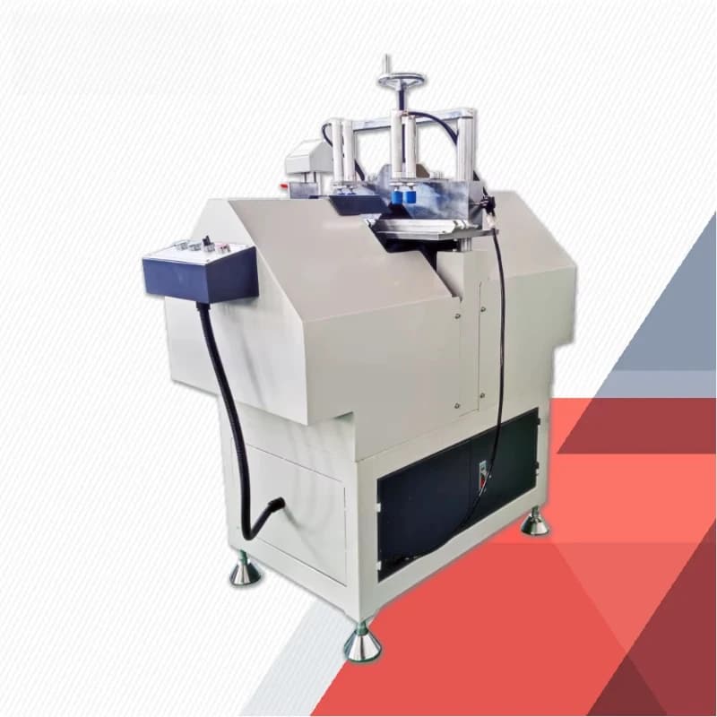 Precision glass bead sawing machine with slide table for making Upvc windows and doors