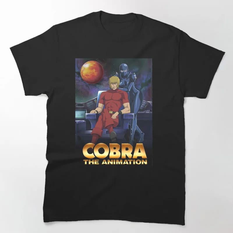 0731 The Space Adventure Cobra Anime gift t shirt 100% cotton printed Graphic tee Y2K clothes Cartoon Sweatshirt All size Tops