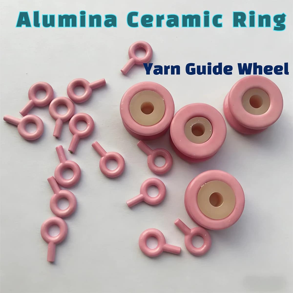 Alumina Ceramic Yarn Guide Ring,High Purity Industrial Ceramic Eyelet for Textile Spinning Machine, Anti-Wear Ceramic Part