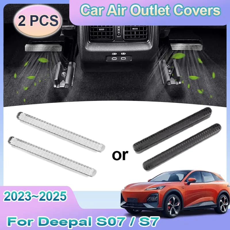 Car Air Outlet Cover For Changan Deepal S07 S7 2023~2025 Under Rear Seats Ventilation Protection Vent Anti-Blocking Accessories