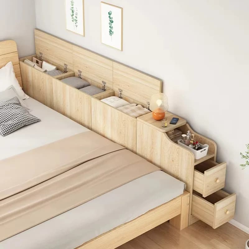 Any Size Custom Modern Light Luxury Honeycomb Aluminum Full Aluminum Niche Cabinet Bedroom Bedside Bed End Wall Multi Storage