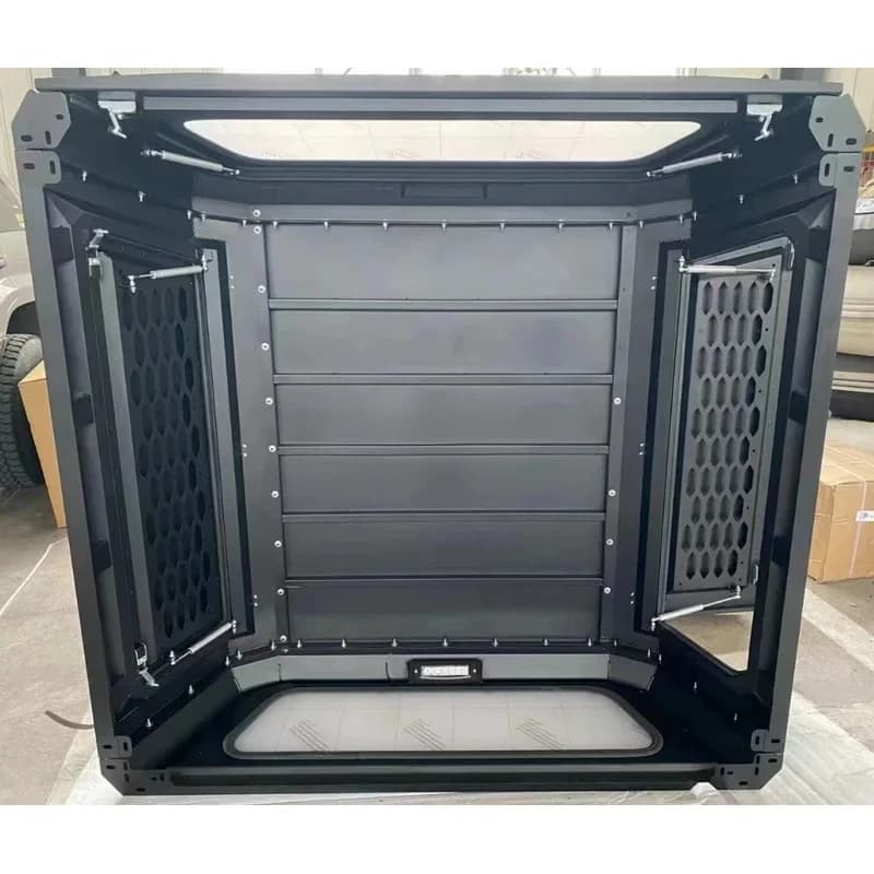 Steel Top Level Truck Topper Camper Shell Pickup Canopy Hilux With Sliding Windows Pick Up Trucks