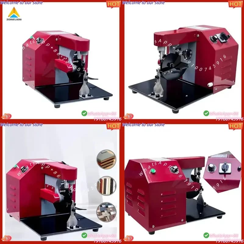 CE Certificate Small Size Automatic Roller Oil Wallet Making Machine Leather Edge Paint Machine
