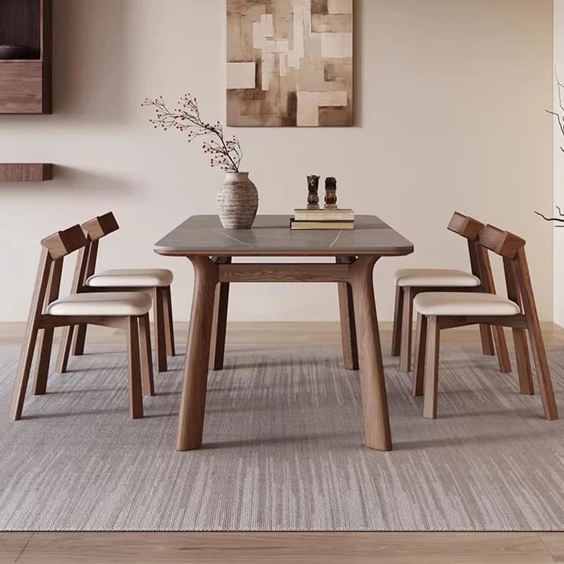 For Wood Center Nordic Dining Table Designer Restaurant Reception Chairs Dining Table Conference Mesa Commercial Furniture