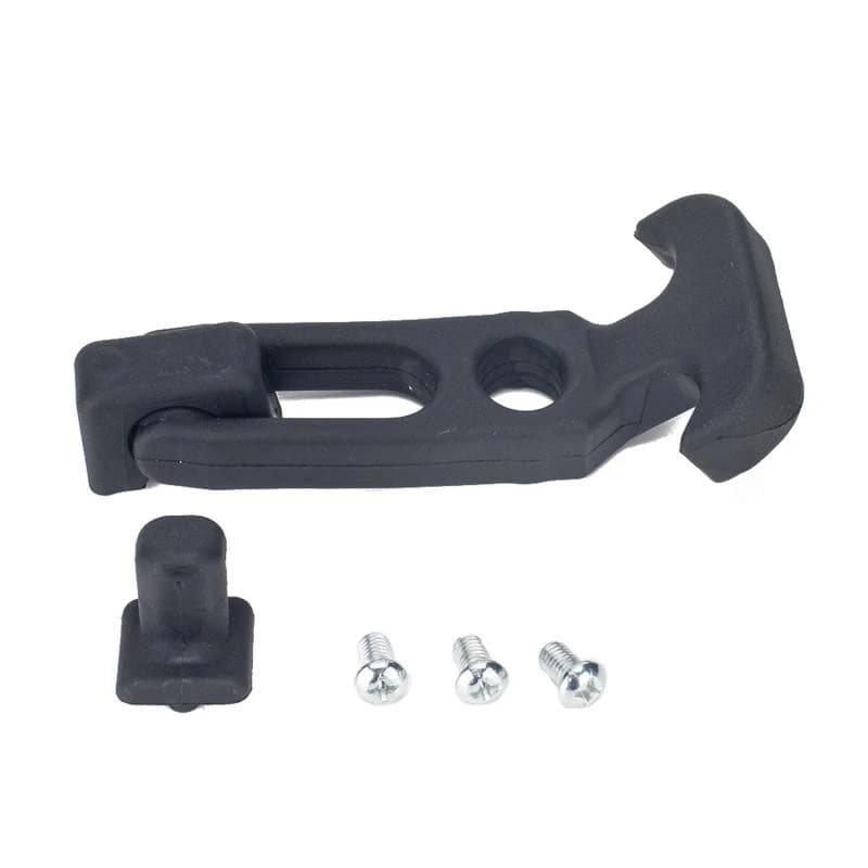 U2JC 2 PCS T-Handle Draw Latches with Brackets Rubber Flexible T-Handle Hasp Rubber Hood for Tool Box Vehicle Engine Hood