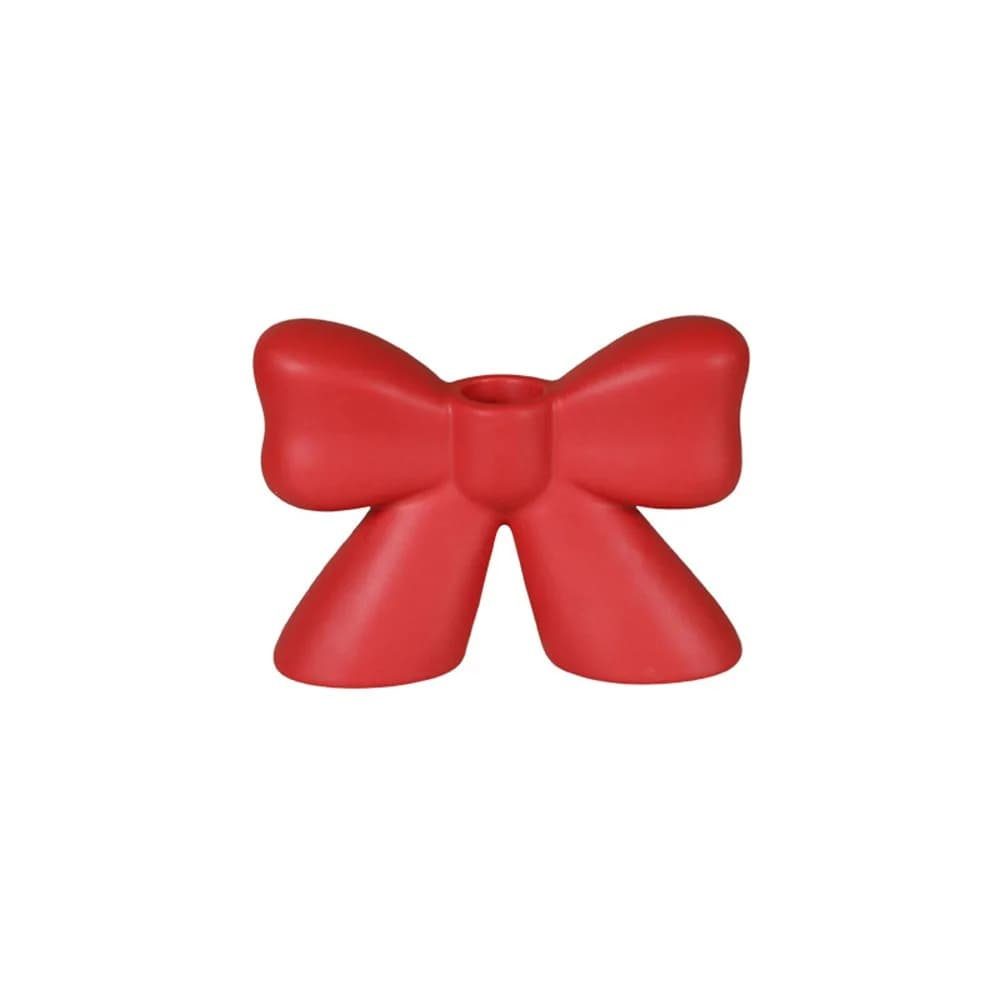 Creative Ceramic Candle Holder Korean Style European Style Bow Candle Stand Modern Nordic Decorative Bowknot Candlestick