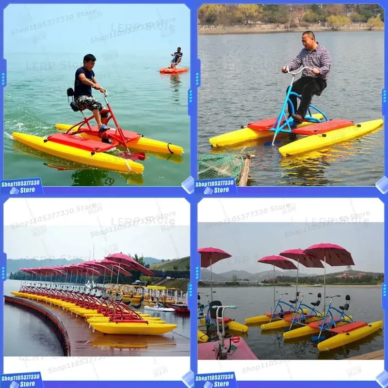 High Quality Pedal Boat Water Sports Bicycle Aqua Bike Ocean Leisure Tricycle for Sale