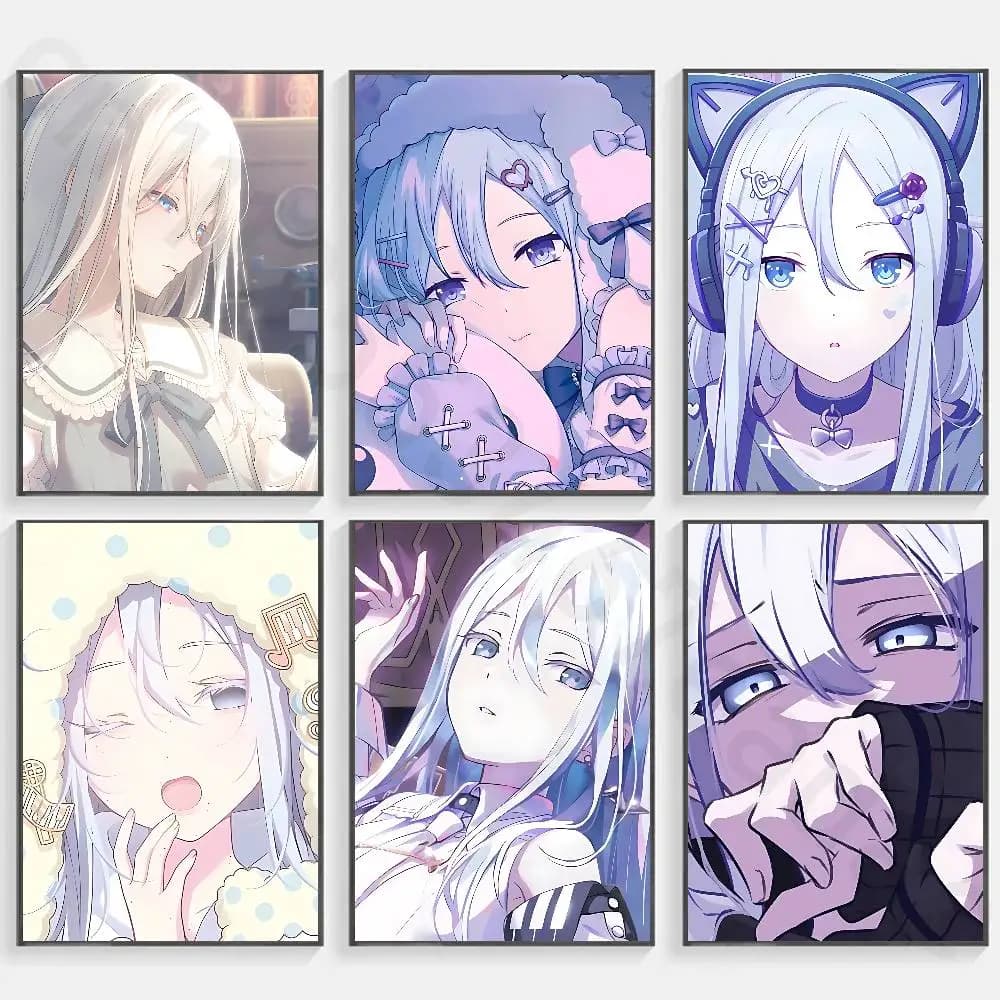Project Sekai Y-Yoisaki Kanade new group Poster HD home decor sticky wall waterproof home living room bar aesthetic decor
