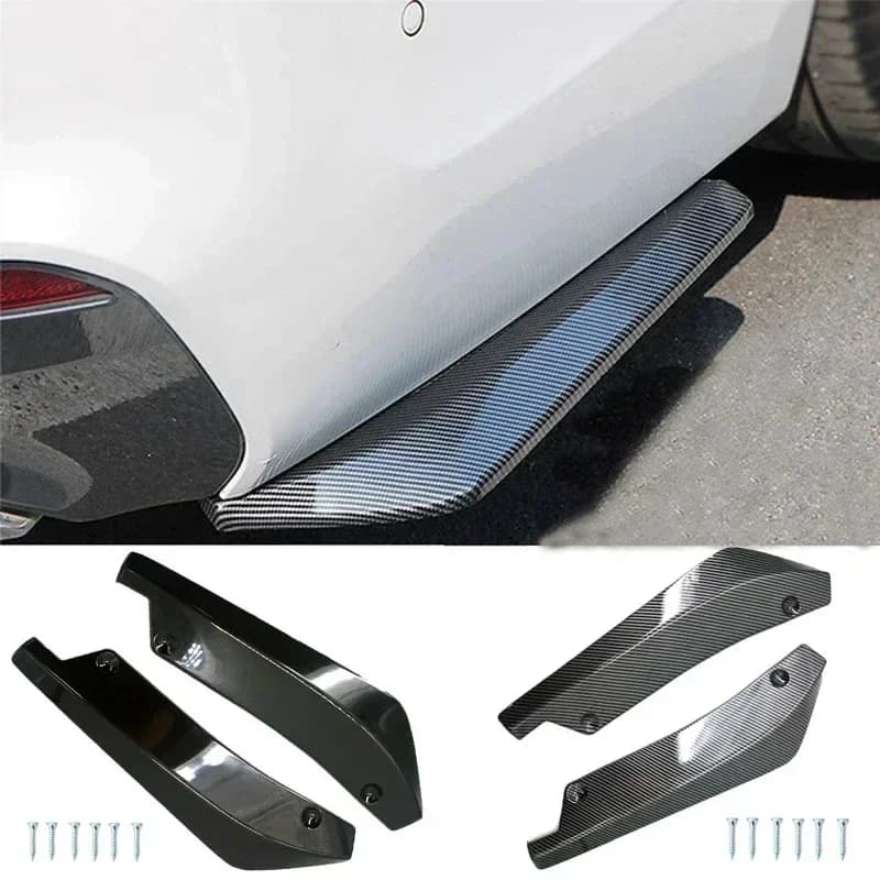 For BMW E36 E39 E46 E60 E87 E90 E91 E92 Front Rear Bumper Strip Lip Protector Carbon Fiber Side Skirt Extension Accessory