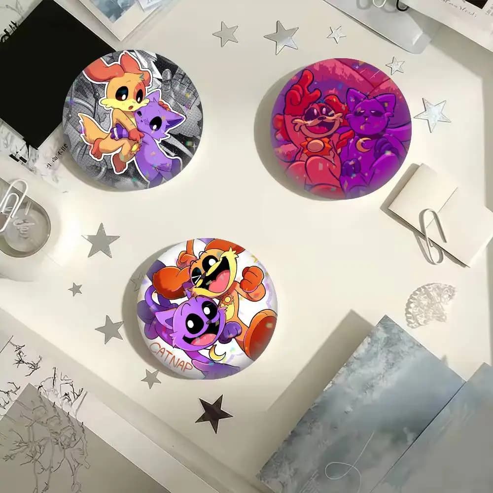 Cartoon C-Catnap D-Dogday   25mm 32mm 44mm 58mm 75mm Brooches Badges Pins for Accessories Gift