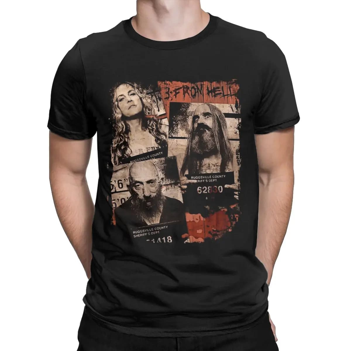 3 From Hell Art Horror Devil's Rejects Otis Baby Captain Spaulding halloween monster  horror movie Tee Shirt Classic T-Shirts