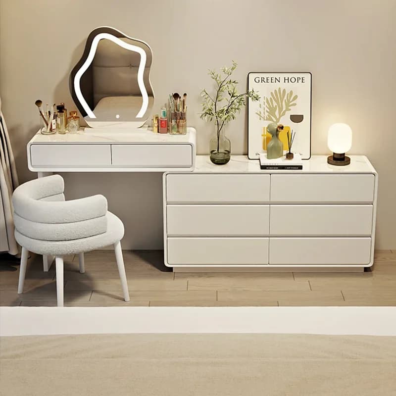 Modern Mobile Vanity Table Bedroom Girl Beauty Cosmetics Large Women Tall Dressing Table Luxury Vestidores Trendy Furniture