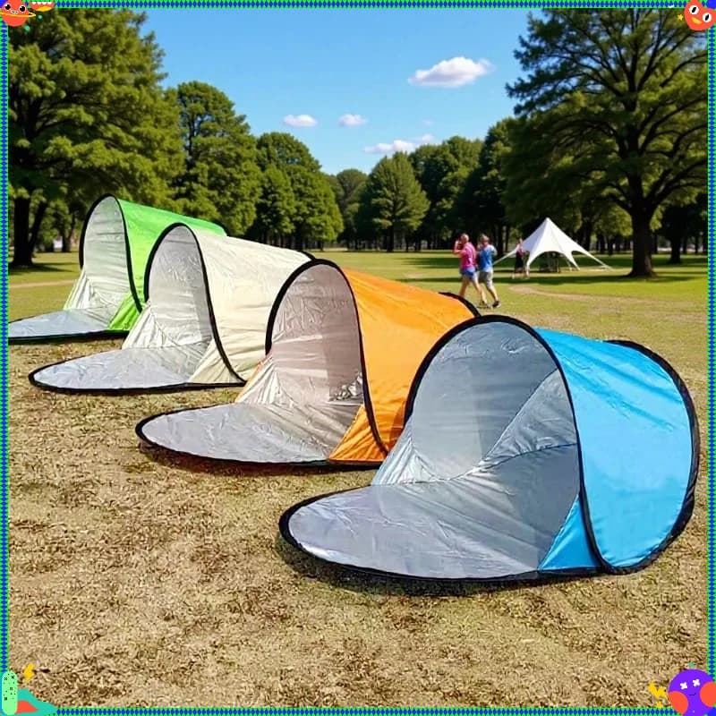Outdoor Tent New Single Person Leisure Fast-Set Up No Assembly Protection Shade Beach Single-Layer Tent Camping