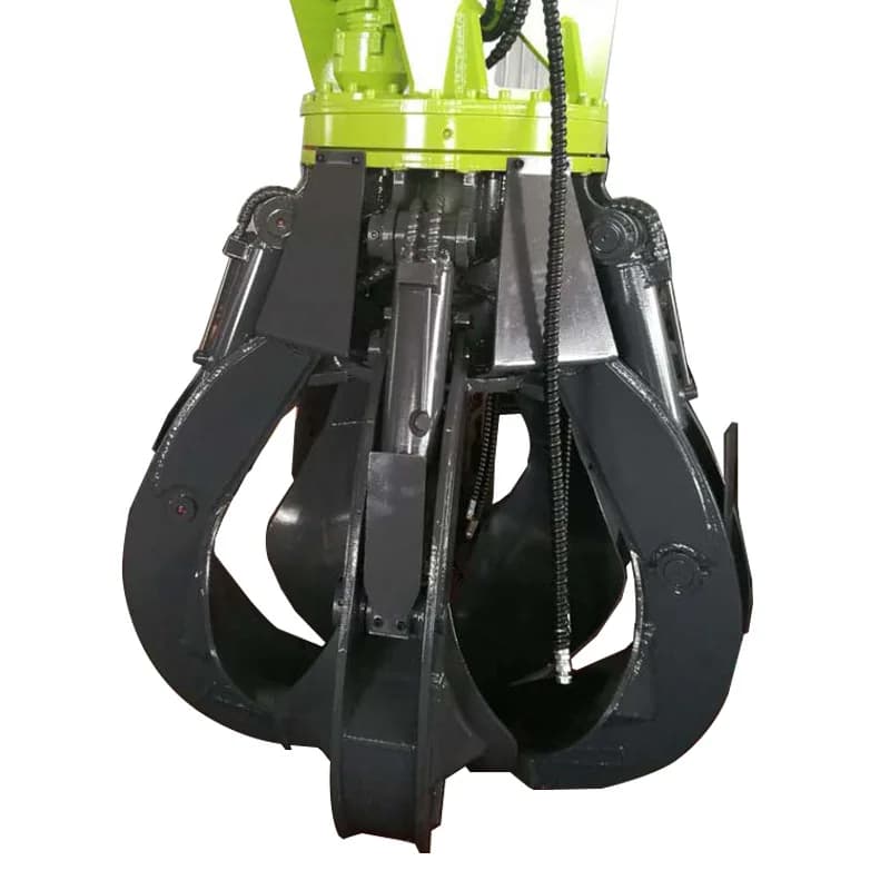 Steel scrap iron Lotus claw excavator matching hydraulic plum claw scrap steel