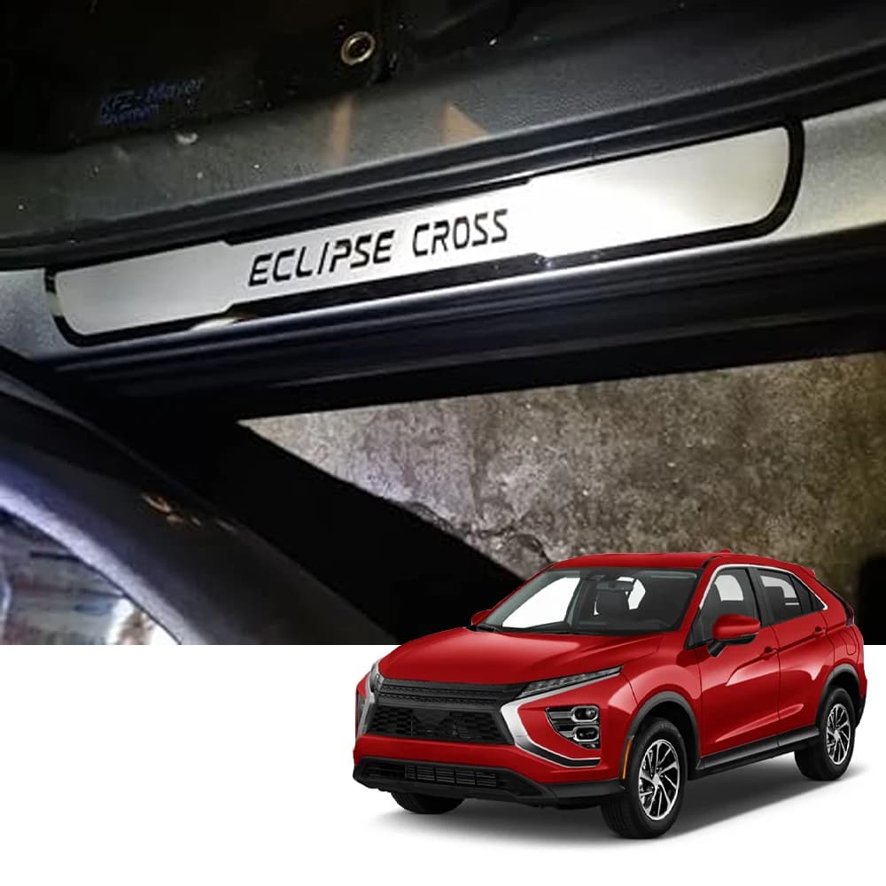 For Mitsubishi Eclipse Cross Door Sill Protector Scuff Plate Car Stainless Steel Auto Guards Stickers Trim Accesorios Paracoche