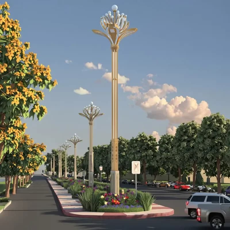 Outdoor Lighting IP66 LED Integrated Led Street Light Municipal Road Square Landscape Projects Building Construction Road