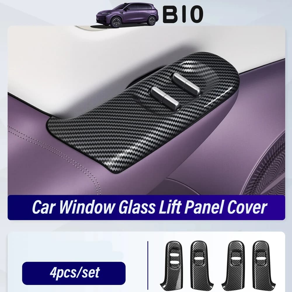 For Leapmotor B10 2025 Car Window Glass Lift Panel Cover Trim Accessories Auto Interior Protect Handrail Frame Stickers