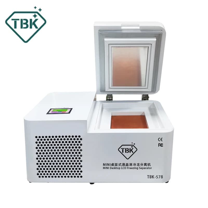 TBK 578 Mini Desktop Freeze Separator Machine -185C for Curved Screen Tablet LCD Glass Separation No Nitrogen 1 Year PLC