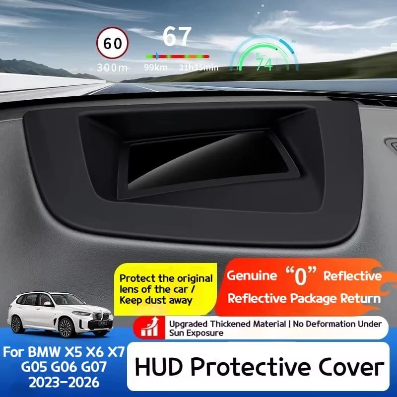 For BMW X5 X6 X7 G05 G06 G07 2023-2026 Car Head-up Display HUD Dust-proof Protective Cover Interior Supplies Accessories