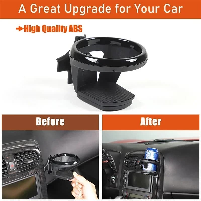 For Chevrolet Corvette C6 2005-2013 ABS central air outlet cup holder storage rack interior modification accessories