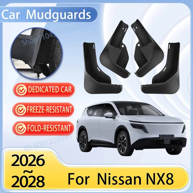 Mudguards Parts For Nissan NX8 2026 Accessories 2027 2028 Car Mudflaps Tools Splash Fender Flare Cover Guard Auto Mud Protection