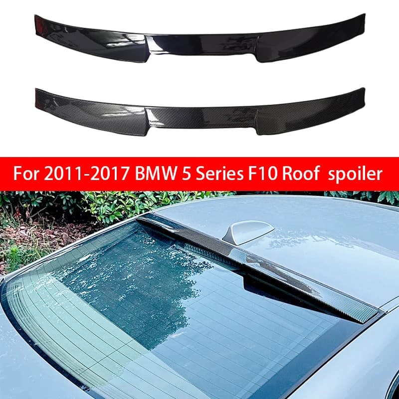 For 2011-2014-2017 BMW F10 5 Series Spoiler 528i 535i 550i ABS Plastic Primer Color Rear Window Roof Spoiler Car Accessories
