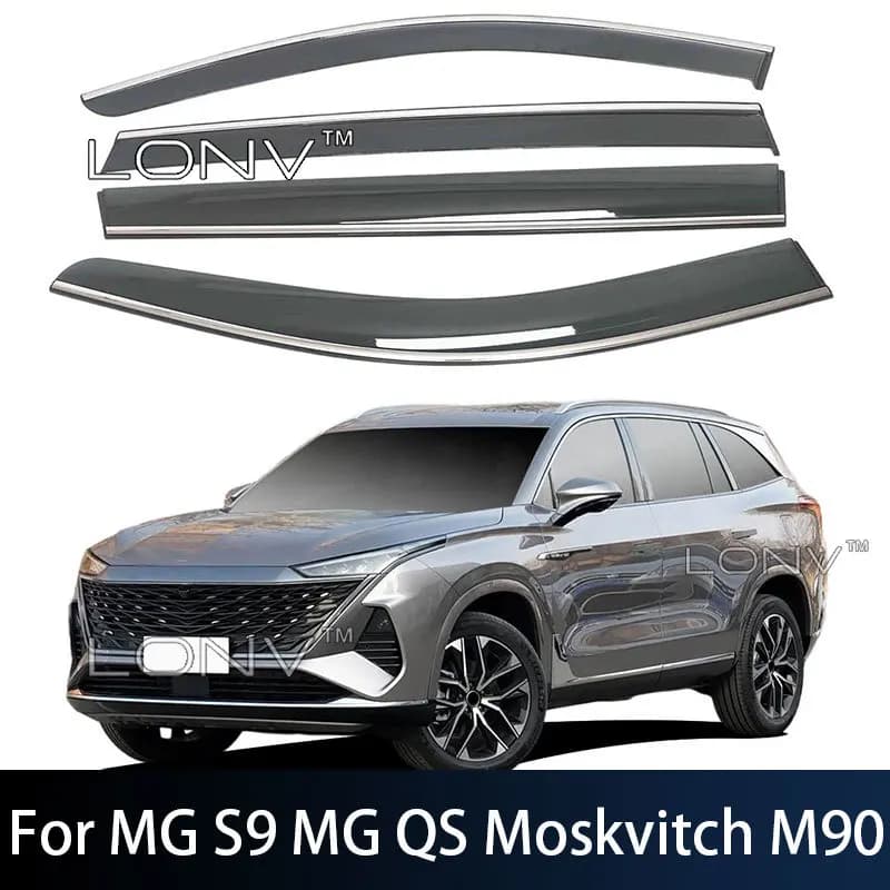 Weather Shield Window Visor For MG S9 MG QS Moskvitch M90 2026 2027 2025 Car Rain Guard Deflector Eyebrow Awning Accessories