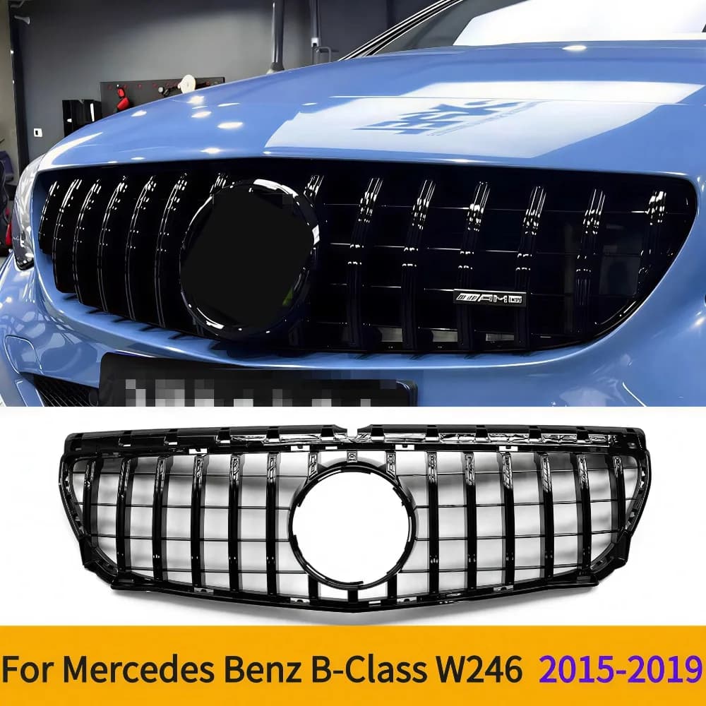 For W246 B180 B200 B250 2015-2019 Mercedes Benz B-Class W246 B180 B200 B250 2015-2019  Style Front Bumper Grille Accessories Sil