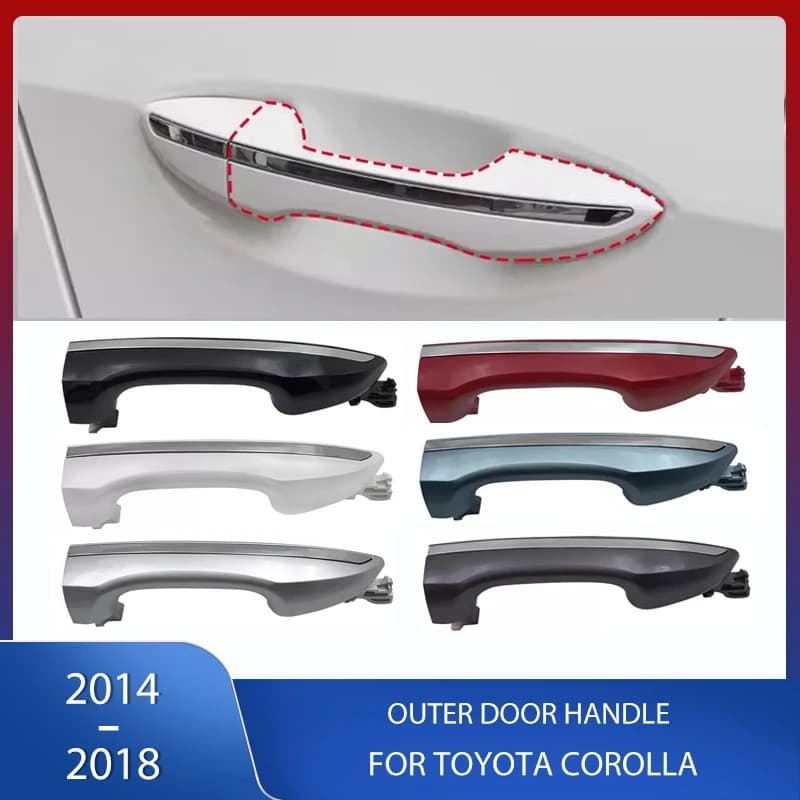 ABS Front Rear Exterior Outside Outer Door Handles Cover For Toyota Corolla 2014 2015 2016 2017 2018 Car Accessories