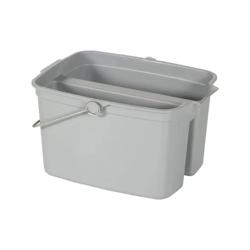 Desktop cleaning bucket with two-chamber tissue cleaning tools and rags for easy access to water everywhere