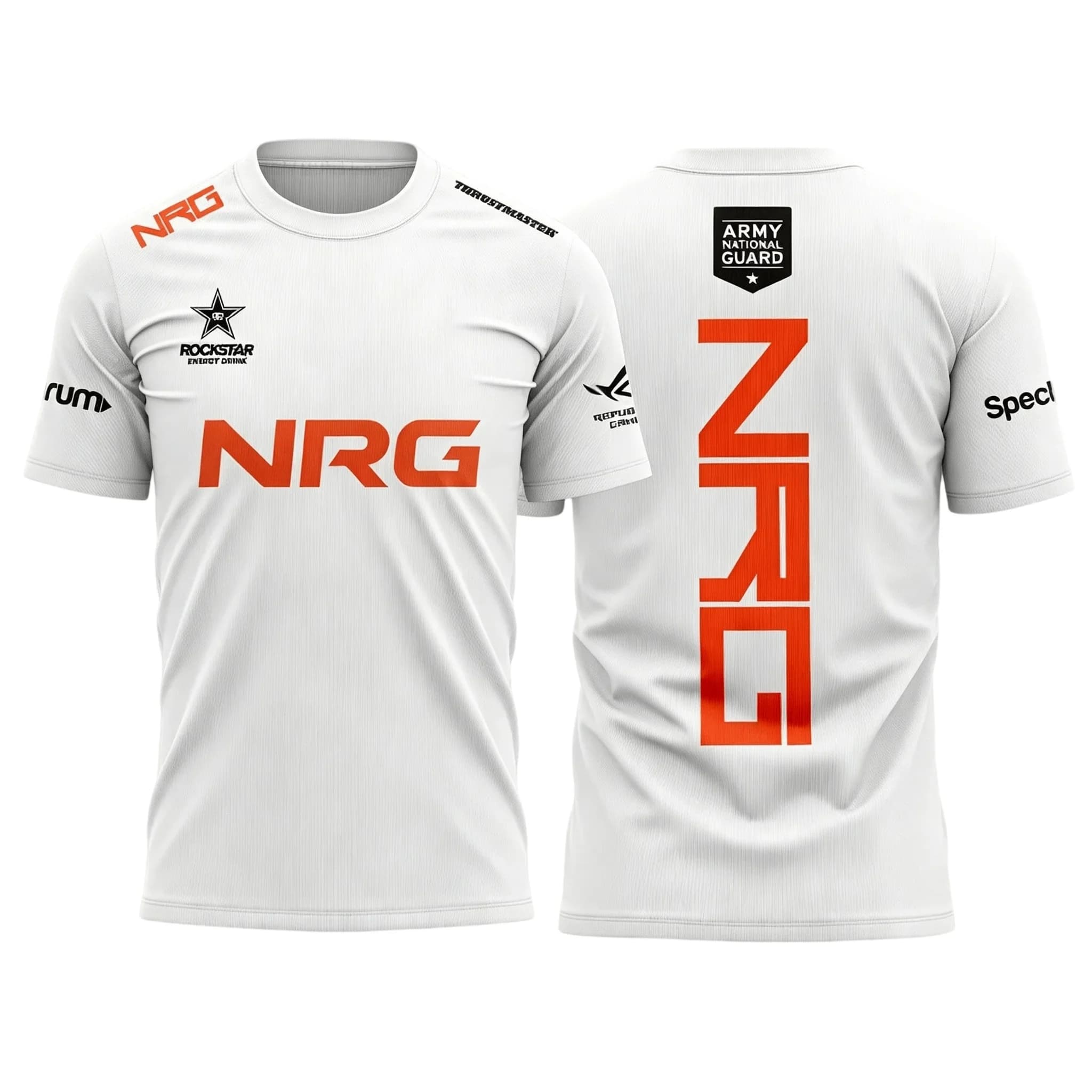 2026 NRG Team White New Uniform T-shirt Fashion Esports Game Club Valorant Ethan Tops Men Streetwear Short Sleeved Crew Neck Tee