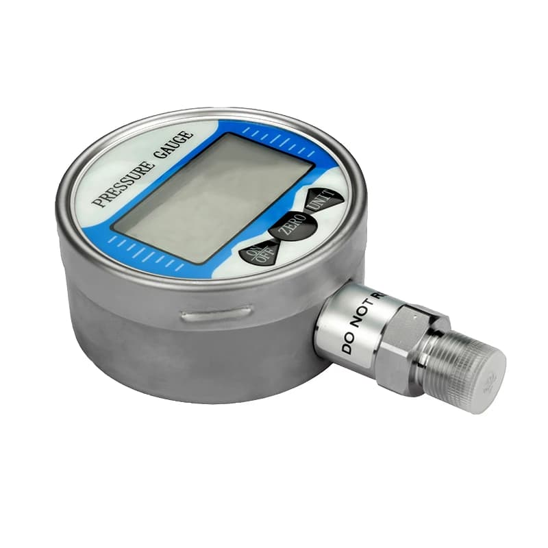 60mpa Axial Digital Hydraulic Pressure Gauge Excavator Pressure 100mm 3Vdc Digital Manifold Water Oil Pressure Manometer Gauge