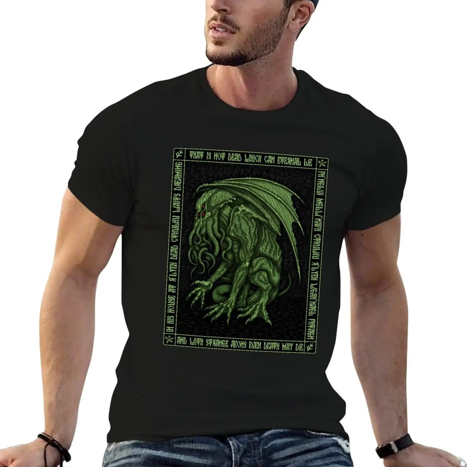 Horror of Cthulhu - Azhmodai 2020 T-Shirt valentines boutique clothes plus size clothes fruit of the loom mens t shirts