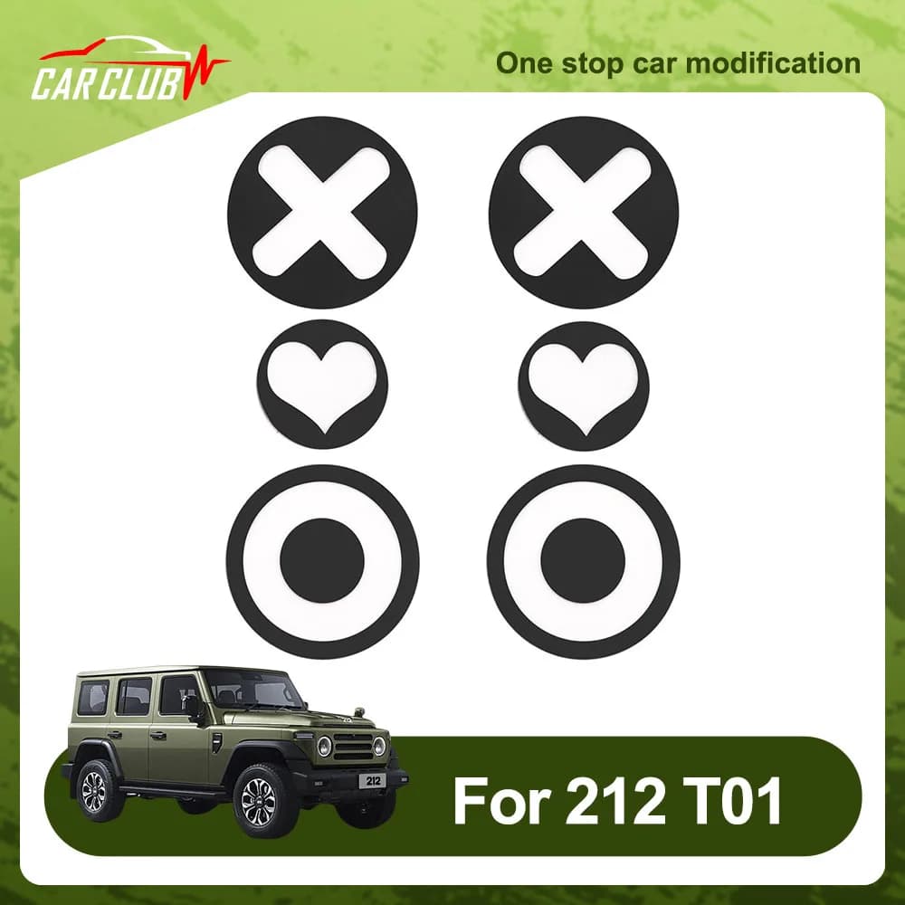 Taillight Personalized Decorative Sticker For BAIC 212 T01 2024 2025 Appearance Modification Accessories Acrylic Material Patch