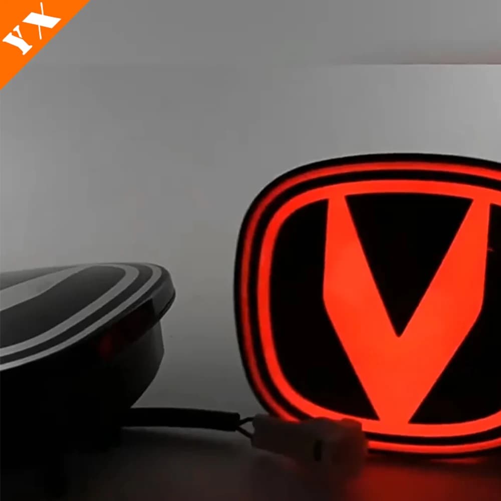 For Changan UNI-K UNIT Accessories 2021-2023 Led Car Front Rear Car Logo Decoration Replacement White Red Light Car Emblem Light