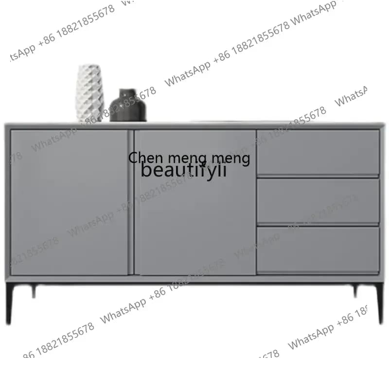 cc1820Modern Minimalist Tea Cabinet Nordic Wall-Mounted Wine Cabinet Light Luxury Doorway Entrance Cabinet drawer furniture