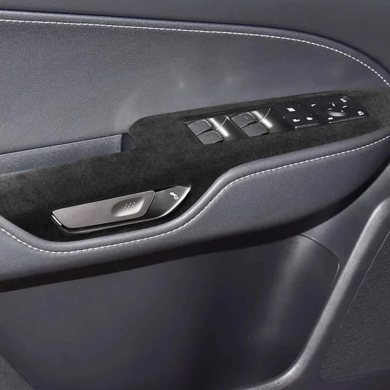 Suede Leather Interior Trim Cover for LEXUS NX 2022 2023 2024 2025 2026, Gear Panel, Window Lifting Panel, Dash Air Outlet Frame