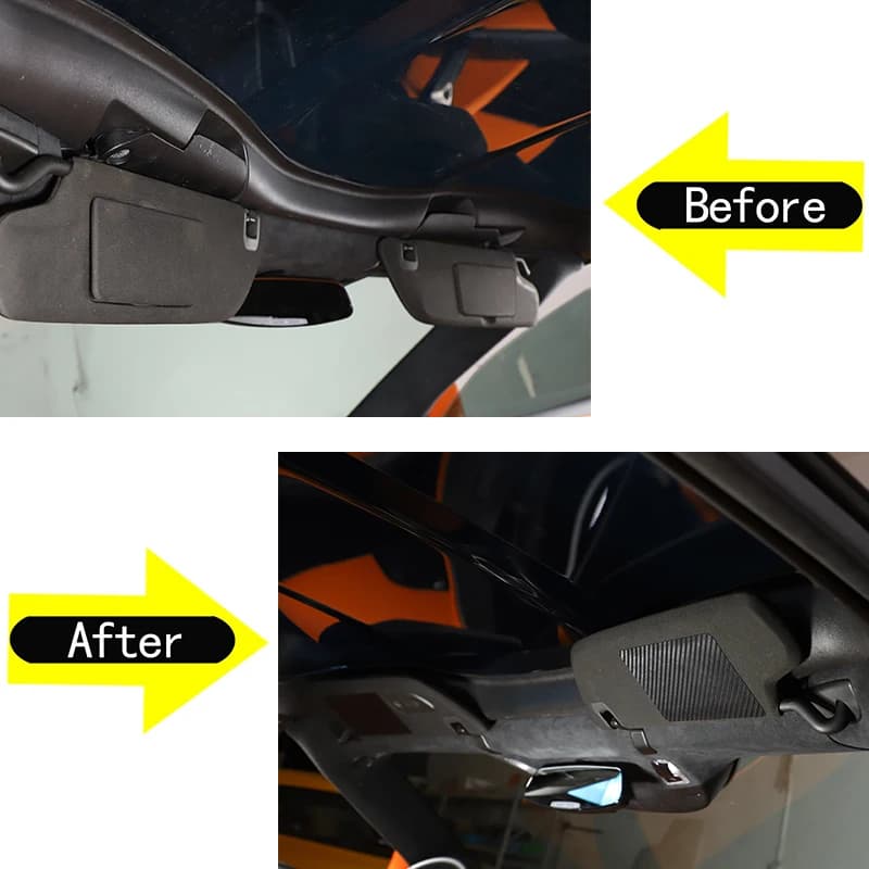 For 2014-2019 Chevrolet Corvette C7 PVC car styling car vanity mirror outer panel sticker car interior protection accessories