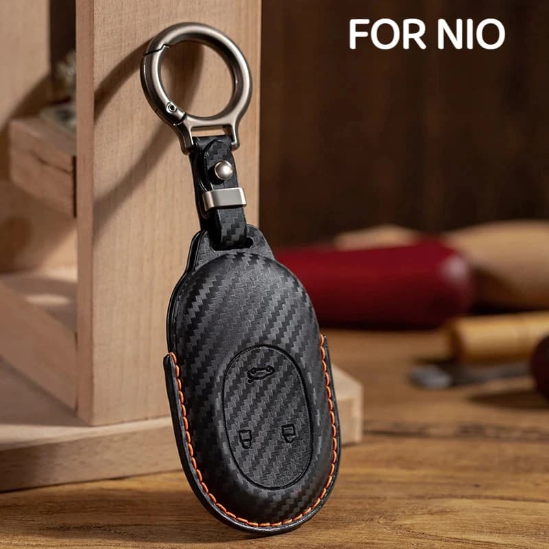 For NIO ES6 keyset ET5 car EC6 high-end ES8 carbon fiber car keychain shell