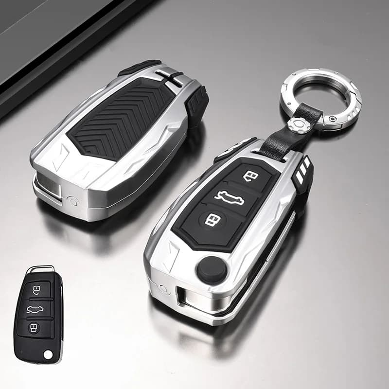 For Audi A4 B7 A6 C5 C6 A1 A3 8P TT Q3 Q2 Q7 TTS R8 S3 S6 RS3 RS6 Accessories Silicone Car Key Caps Case Cover Fob Keychain