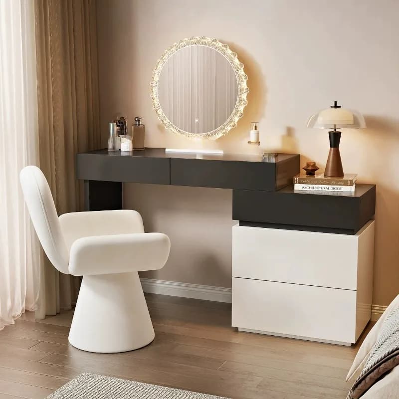 Sideboard Bedroom Vanity Dressing Table Storage Mirror Space Saving Dressing Table Makeup Cajoneras Para Ropa Storage Furniture