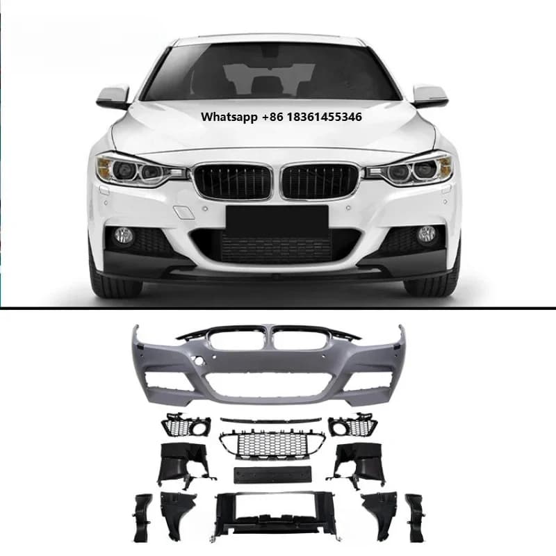 Accessories Hot Selling 2012-2017 Body Kit Front Rear Side Skirts Car Bumper Durable