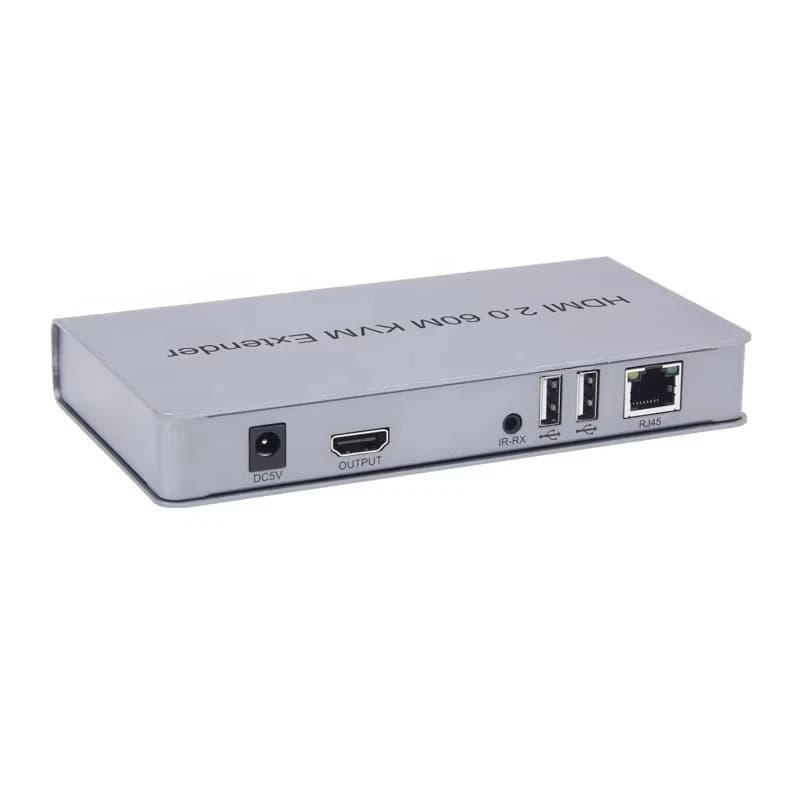 60m KVM Extender HD2.0 Single Cable Amplifier Enhanced   o/Video Accessories 60m Transmission Aluminum Alloy Enterprise Router