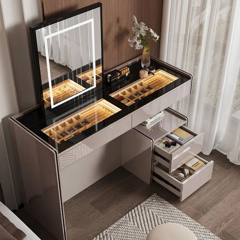 Luxury Bedroom Vanity Table Accessories Makeup Drawers Storage Dressing Table Modern Coffee Penteadeira Lounge Suite Furniture
