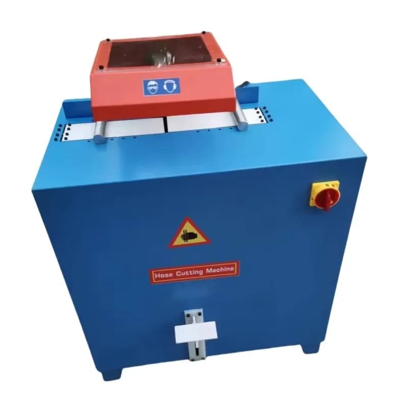 1/4\" 2\" Automatic Hydraulic Rubber Hose Cutting Machine 4SP Foot Pedal Hose Cutter 220V Motor Engine Core Components