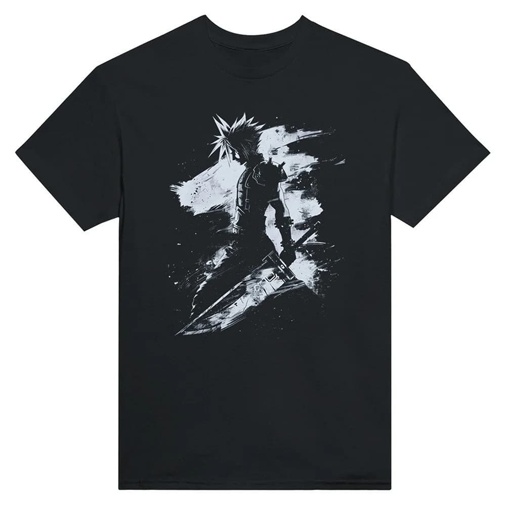 Cloud Strife 0406 Final Fantasy Gift t shirt for RPG Gamer 100% cotton printed Short Sleeve Graphic clothes All size tops S-6XL